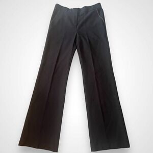CURRENT AIR Women's Black High Waisted Straight Leg Trousers